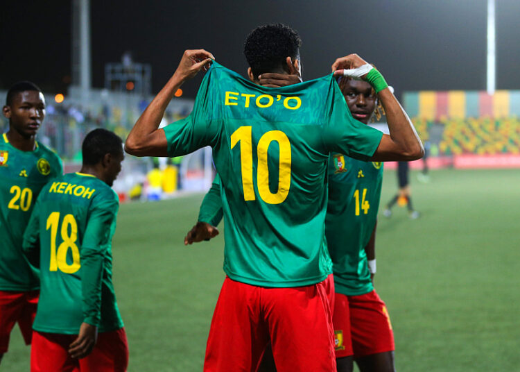 13 minutes auront suffi au fils de Samuel Eto’o pour inscrire son premier but en pro ! 
