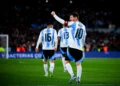 Lionel Messi avec l'Argentine contre le Venezuela
