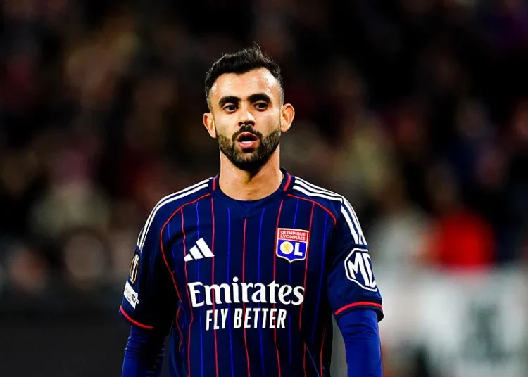 Rachid Ghezzal avec l'OL