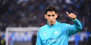 Nayef Aguerd avec l'OM