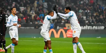 Pierre-Emerick Aubameyang avec l'OM