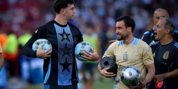 Emiliano Martinez, Nicolas Tagliafico avec l'Argentine