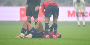 Hamza Igamane lors de LOSC / OM