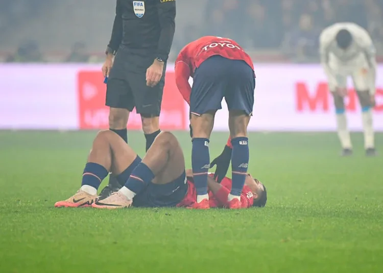 Hamza Igamane lors de LOSC / OM