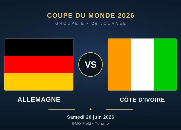 Coupe du Monde 2026 : Allemagne – Côte d&rsquo;Ivoire, compos probables