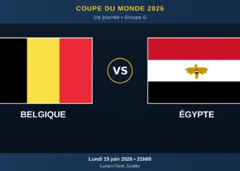 Coupe du Monde 2026 : Belgique – Égypte lundi à 21h, les compos probables